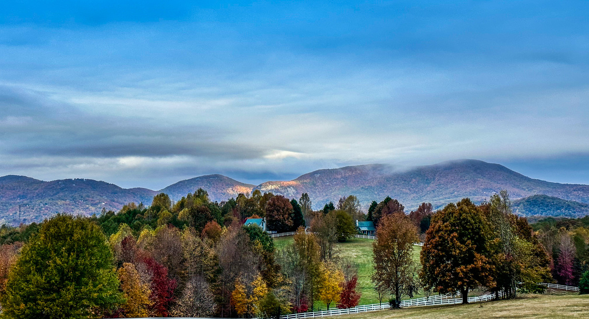 Fall Mountain View from The Red Horse Inn