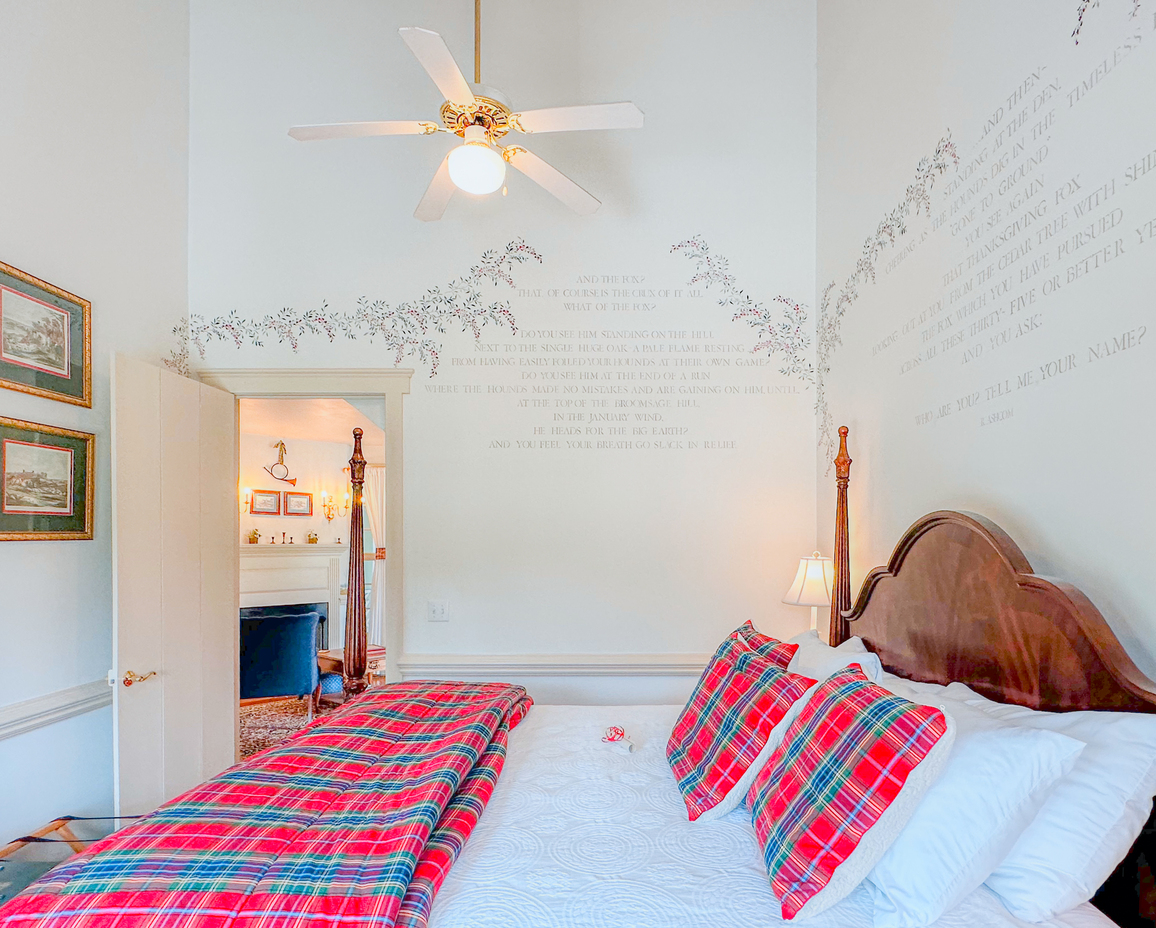 Second image of the bedroom in the Carriage Bay Cottage.