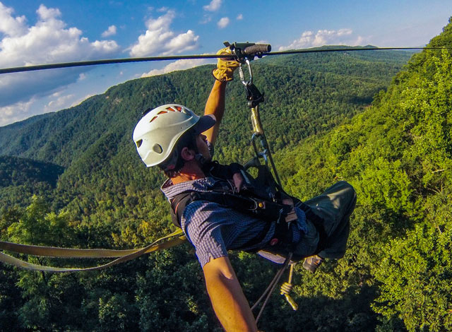 Image of zip lining